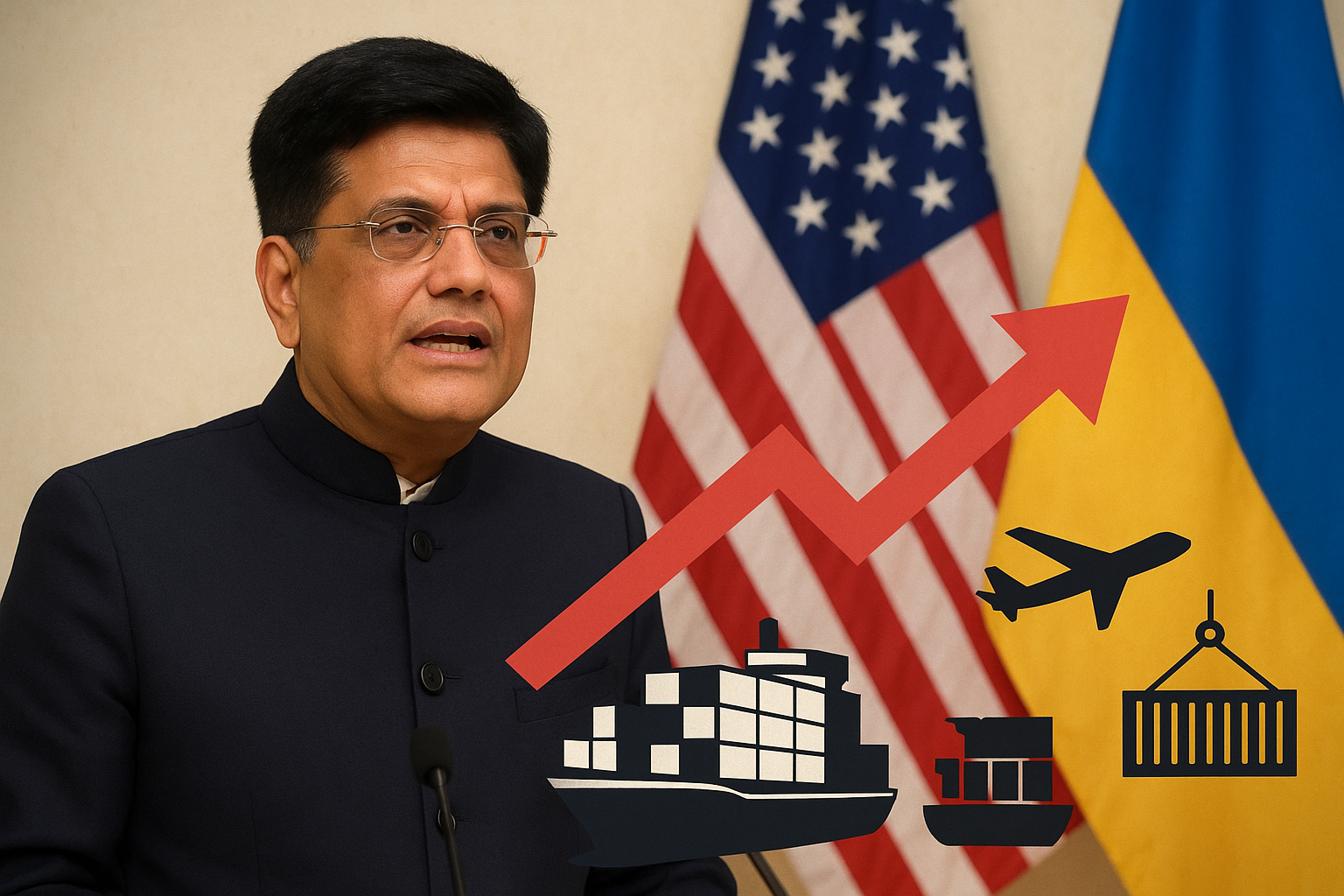 केंद्रीय मंत्री पीयूष गोयल का दावा – US टैरिफ के बावजूद भारतीय एक्सपोर्ट पिछले साल से ज्यादा होगा, भारत न झुकेगा न कमजोर दिखेगा।