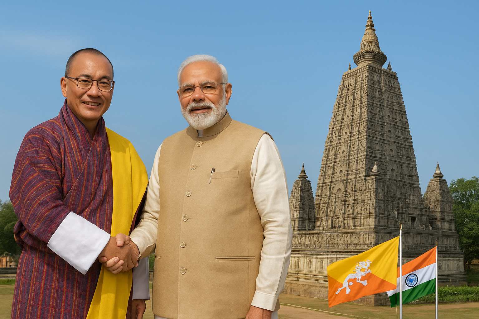 भूटान के पीएम शेरिंग तोबगे आज भारत दौरे पर, पत्नी संग गया और अयोध्या भी जाएंगे।