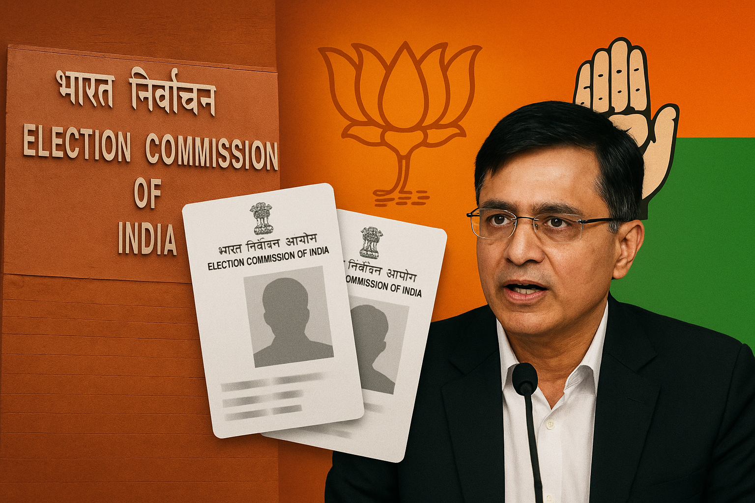 पवन खेड़ा पर BJP का आरोप- दो वोटर ID; EC ने थमाया नोटिस, कांग्रेस नेता ने आयोग को ही घेरा।