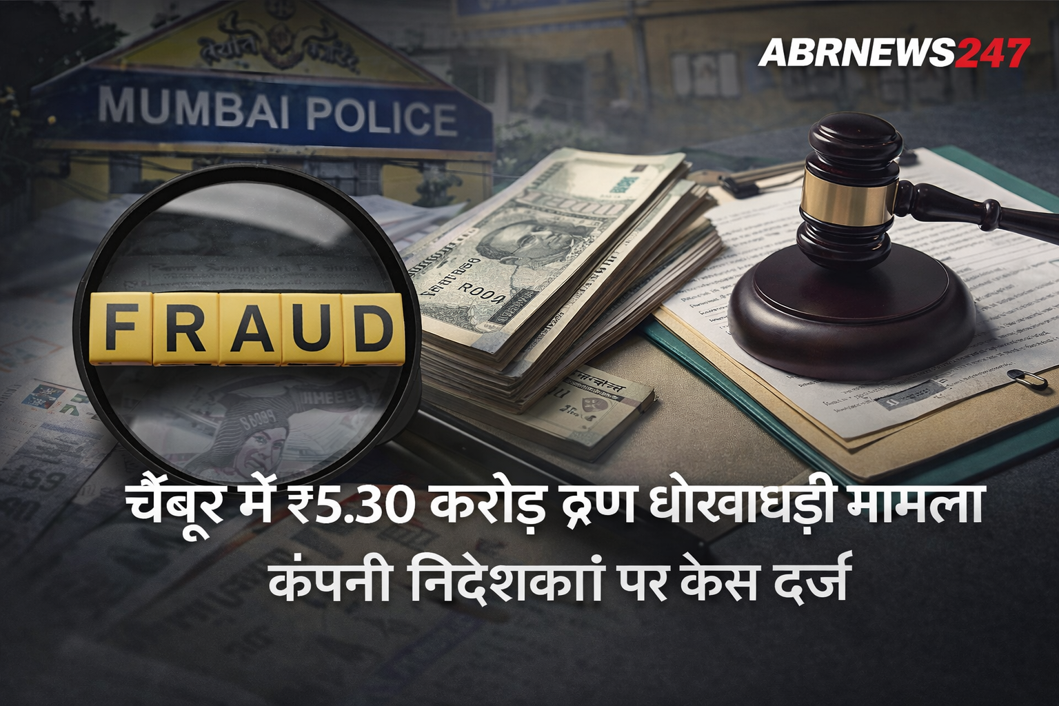 चेंबूर में ₹5.30 करोड़ के कथित ऋण धोखाधड़ी मामले से संबंधित प्रतिनिधि समाचार ग्राफिक