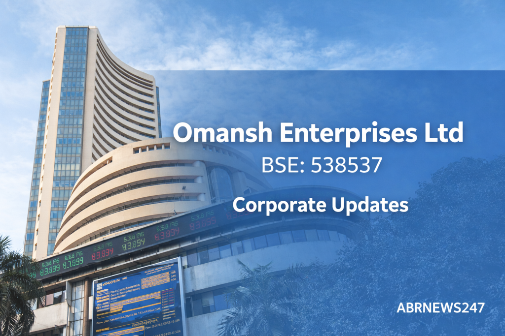 Omansh Enterprises Ltd BSE 538537 corporate updates feature image with Bombay Stock Exchange building
