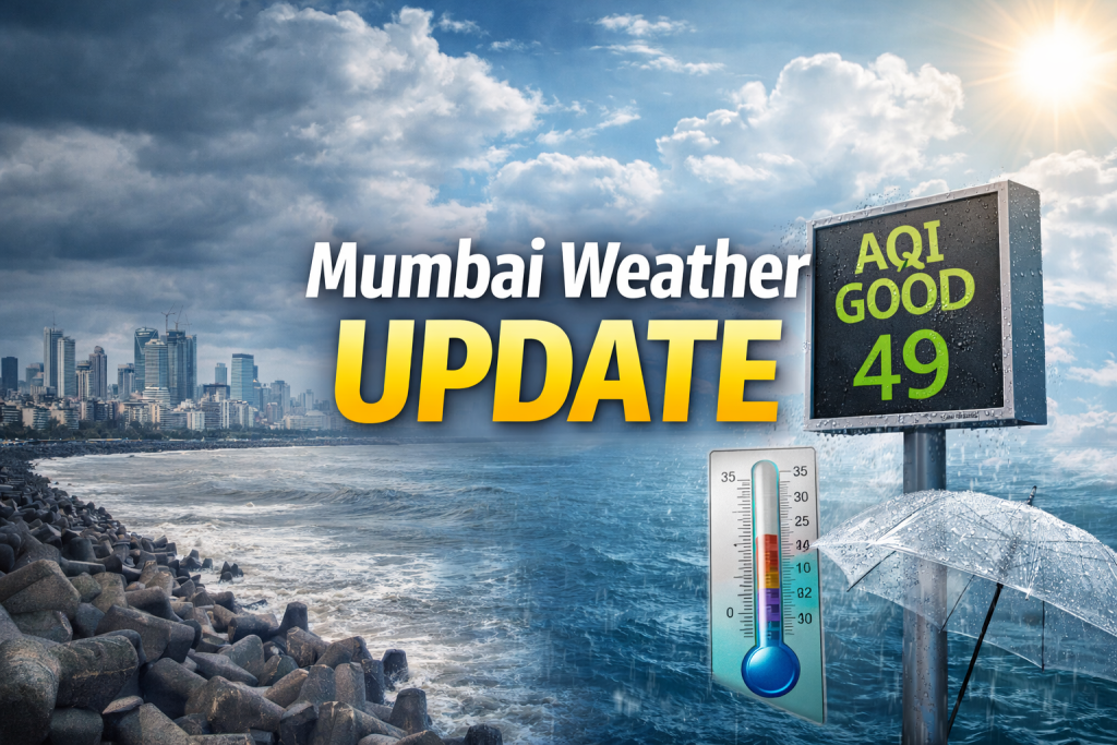 mumbai weather update temperature drop and air quality improves