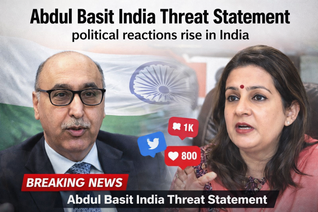 Abdul Basit India Threat Statement political reaction in India