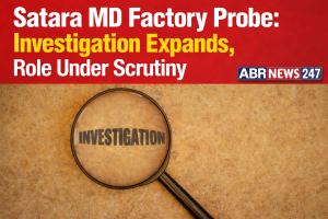Satara MD factory probe graphic showing investigation concept with magnifying glass