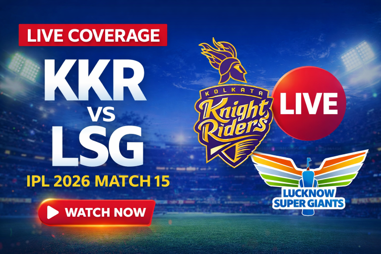 KKR vs LSG Live Score IPL 2026 Match 15