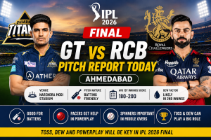 GT vs RCB Pitch Report Today IPL 2026 Final Ahmedabad Narendra Modi Stadium