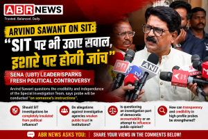 Shiv Sena (UBT) leader Arvind Sawant speaking to the media during a political event.