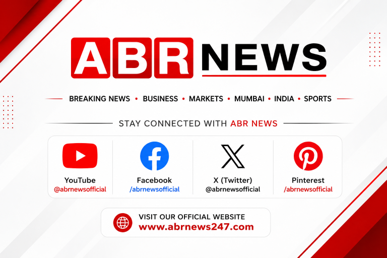 ABR NEWS official social media links for YouTube Facebook X Pinterest and latest news updates