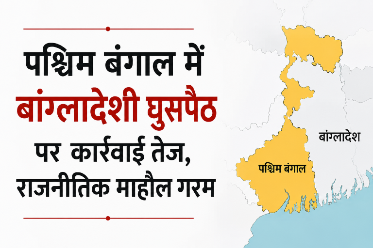 पश्चिम बंगाल में बांग्लादेशी घुसपैठ को लेकर राजनीतिक बहस और कार्रवाई
