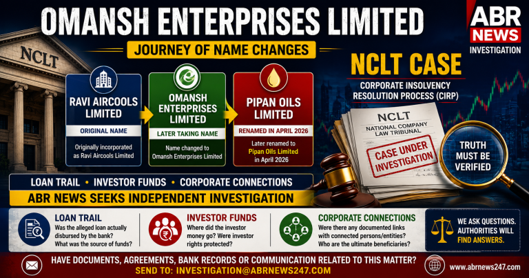 Omansh Enterprises NCLT case loan trail investor funds and corporate connections investigation