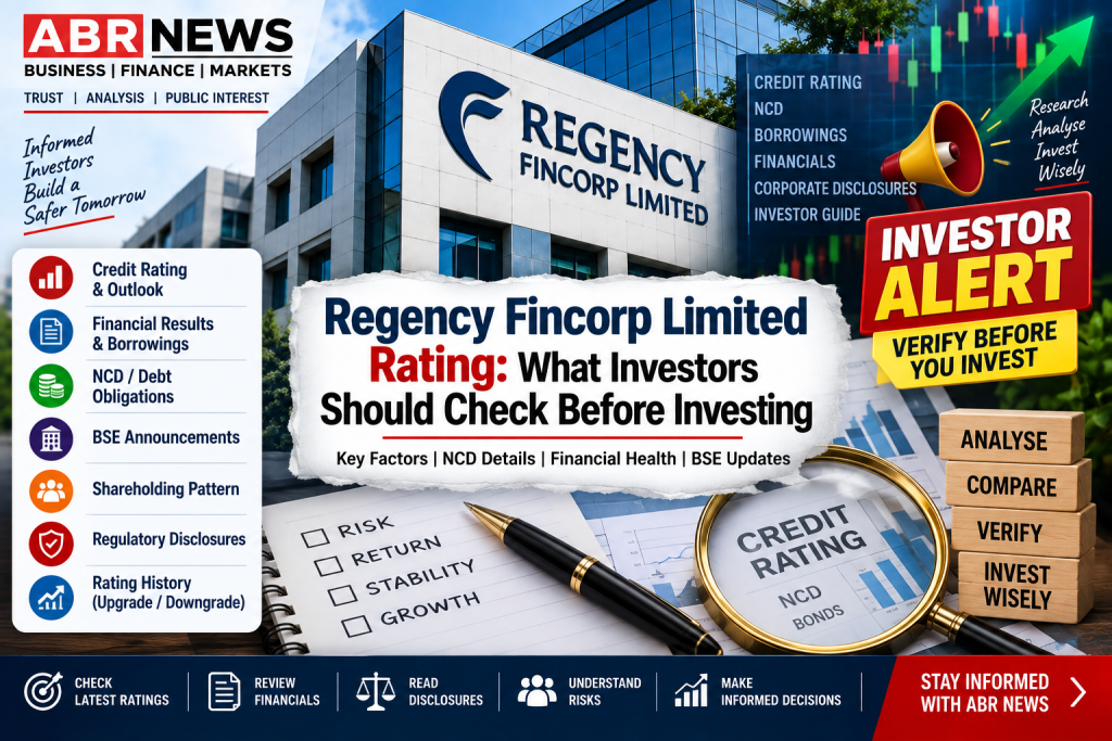 Regency Fincorp Limited Rating investor alert – credit rating, NCD, borrowings and BSE disclosures