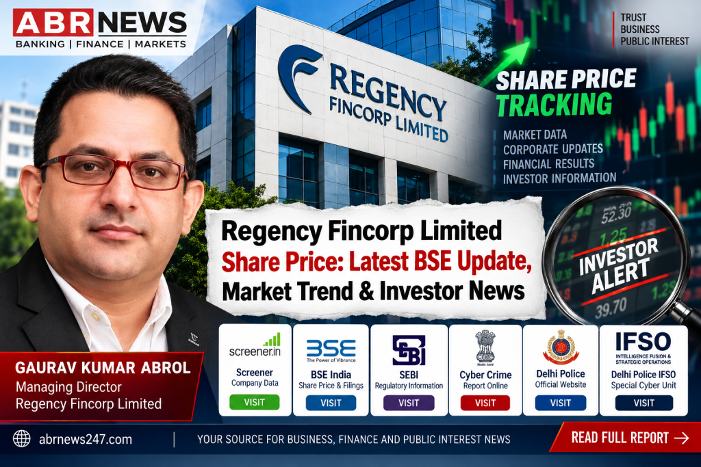 Regency Fincorp Limited share price latest BSE update, market trend and investor news