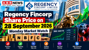 Regency Fincorp Share Price 28 September 2026 Monday Market Watch BSE 540175