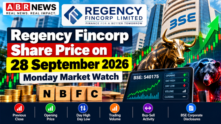 Regency Fincorp Share Price 28 September 2026 Monday Market Watch BSE 540175
