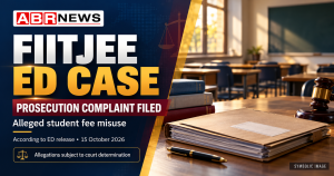 FIITJEE ED Case में छात्रों की फीस संबंधी आरोपों पर ABR NEWS का सांकेतिक ग्राफिक